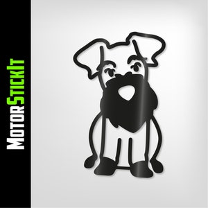 Schnauzer Hund AutoAufkleber