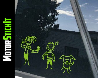 Naklejka na samochód STICK FAMILY z postacią