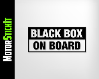 Black Box On Board Car Sticker