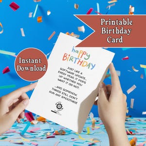 Funny Birthday Cards, Printable, Digital Download, Happy Birthday Card, Cute Birthday Card, Instant download