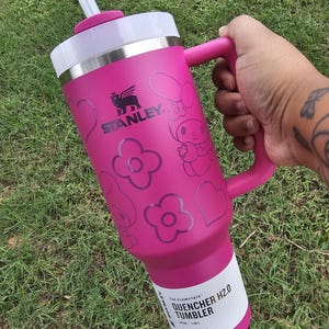 Vaso Melody Stanley / Lindo Yeti / Owala / Stanley / Rosa / Hola / Regalos para esposa / Kawaii / Regalos para novia / 30 oz / 40 oz