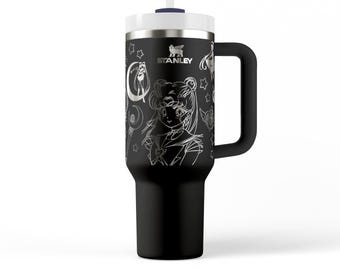 Sailor Girl Stanley Engraved Tumbler | Cute Yeti | Owala | Halloween | Gifts for Wife | Kawaii | Luna | Anime Moon  | Girlfriend | 30OZ 40OZ