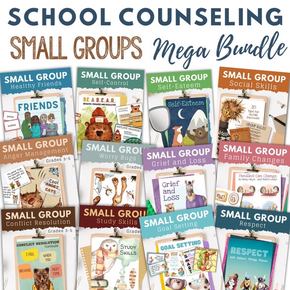 School Counselor Small Group Lessons Bundle