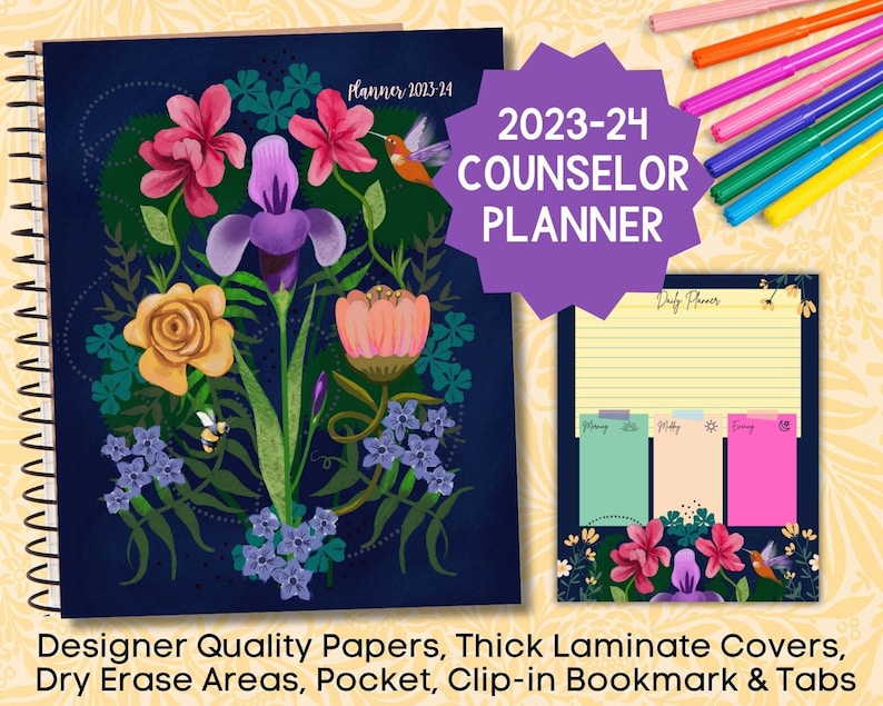 School Counselor Planner 20232024 Designer Series Etsy