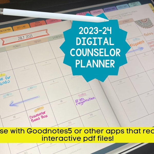Digital School Counseling Planner Interactive 2023-24