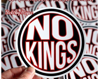 100 stück No Kings-Aufkleber, mutiger Statement-Protest-Aufkleber, politischer ästhetischer Aufkleber, Laptop-Wasserflaschenaufkleber