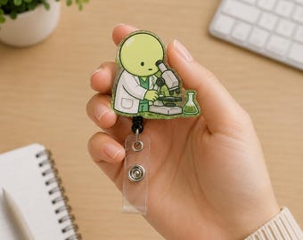 Kawaii Krankenschwester Ausweisrolle | Matcha Bunny Acryl Accessoire
