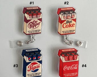 Portatarjetas divertido para nevera con diseño de cigarrillos, portatarjetas con diseño de paquete de cigarrillos de bebida dietética, para amantes de los refrescos, portatarjetas para profesores y enfermeras, accesorio sanitario