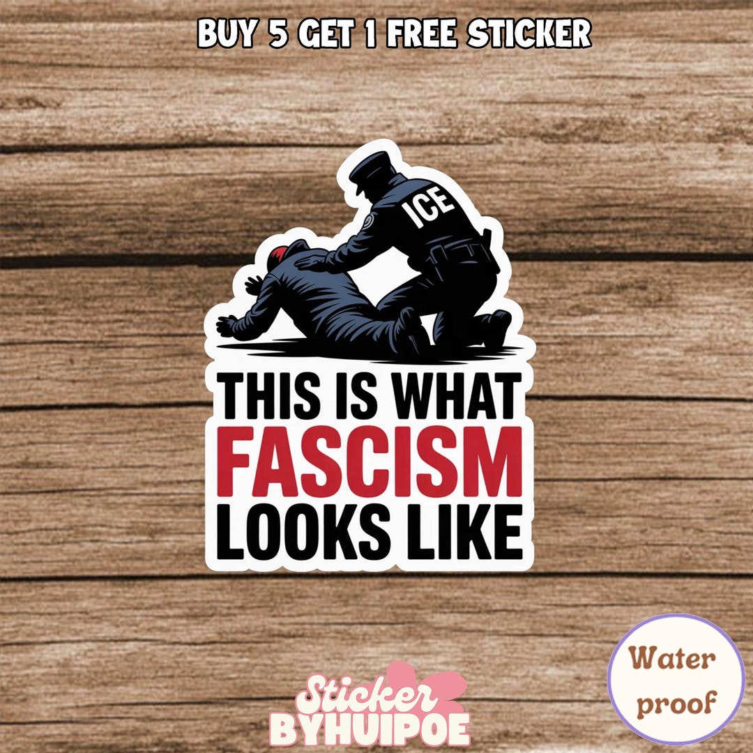This is What Fascism Looks Like Sticker, Anti Fascist Protest Sticker ...