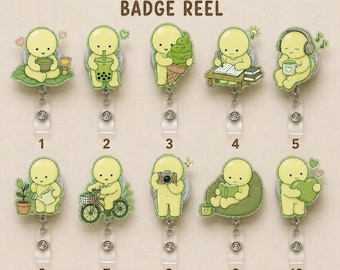 Kawaii Krankenschwester Ausweisrolle | Matcha Bunny Acryl Accessoire