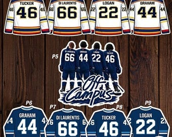Pegatinas de Booktok fuera del campus, romance de hockey sobre hielo, calcomanías de Kindle, el trato, Graham, Logan, Tucker, Di Laurentis