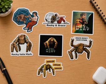 Project Hail Mary Rocky Sticker , Amaze Amaze Amaze Vinyl Decal, Sci Fi Space Monster Waterproof Laptop Sticker, Car Magnet