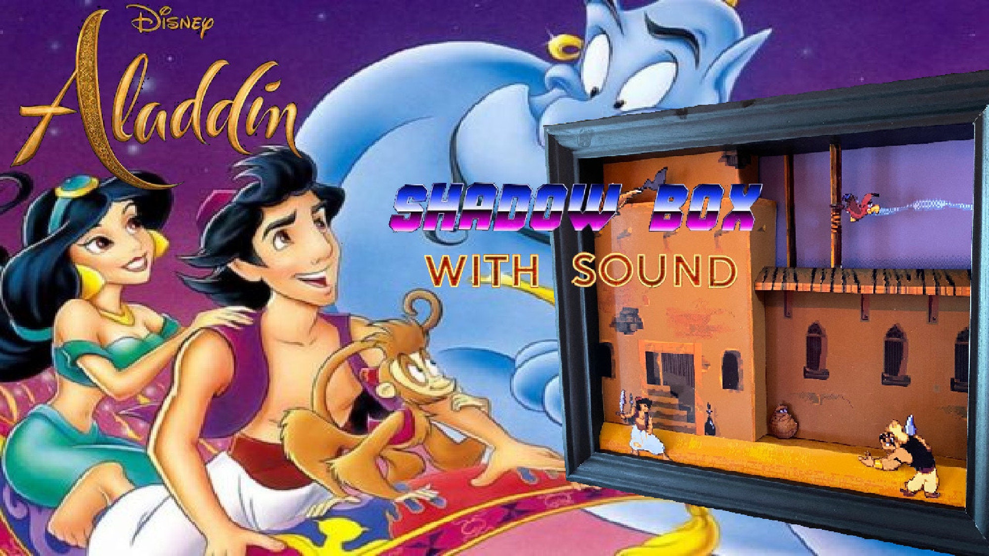 Aladdin 3D Shadow Box With Audio Sega Mega Drive Genesis - Etsy UK Aladdin 3D Shadow Box With Audio Sega Mega Drive Genesis - Etsy UK
