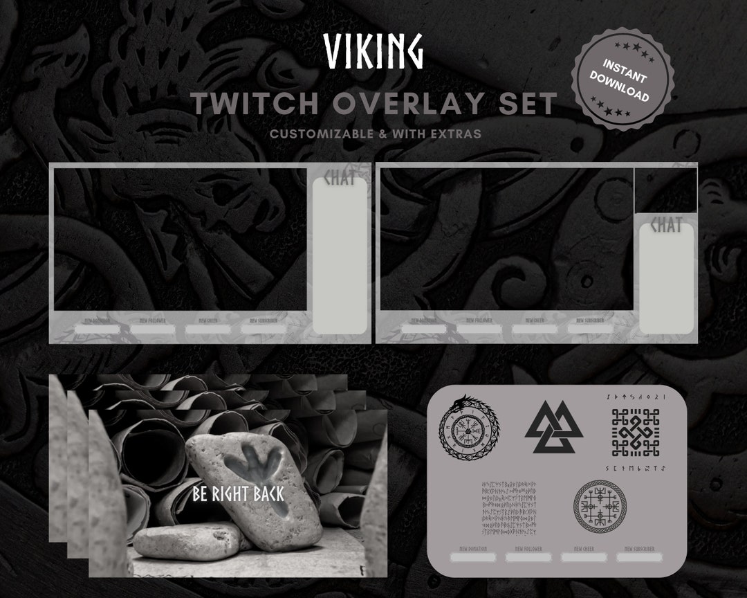 Viking Overlay Complete Stream Package for Twitch, Youtube & Others ...