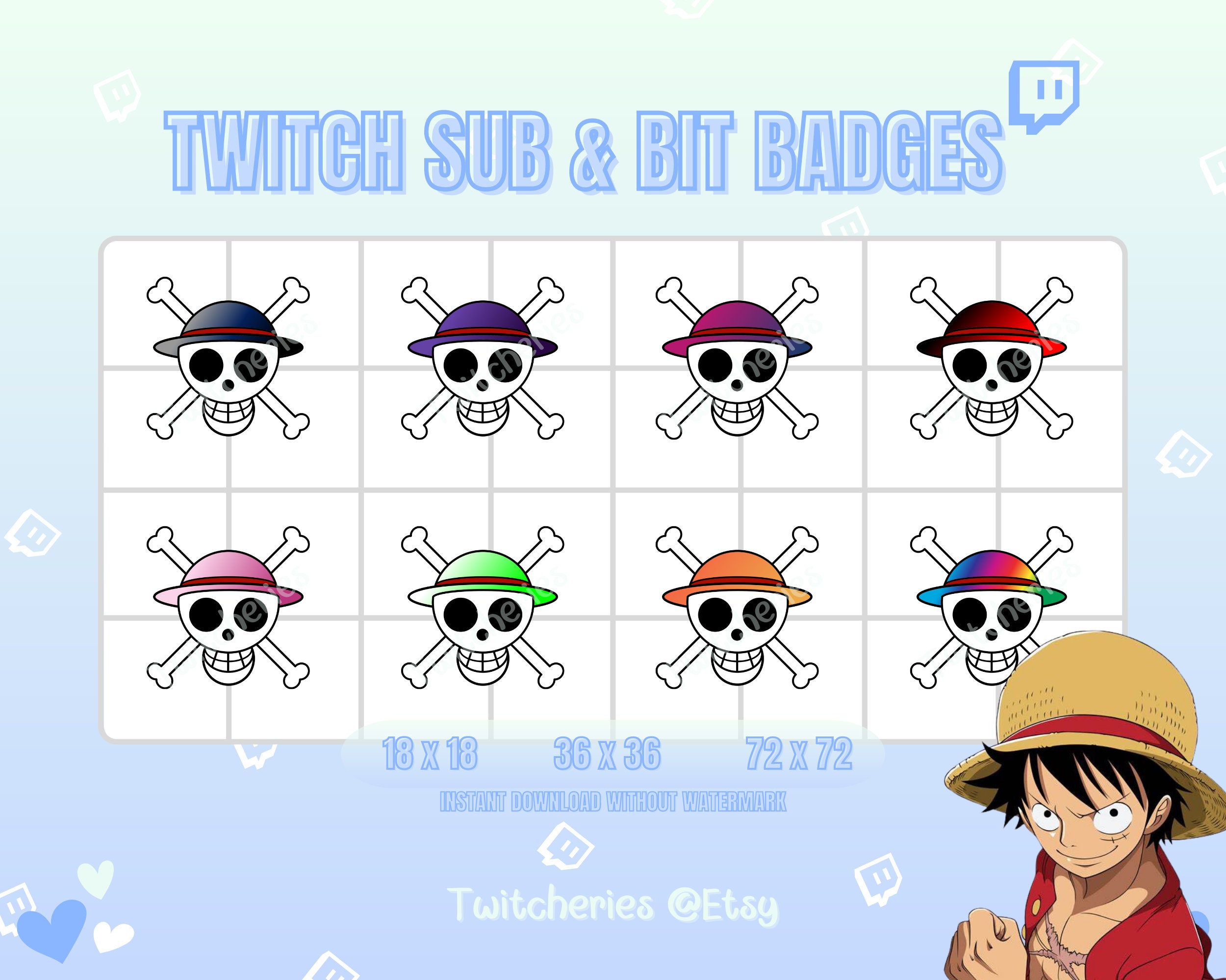 Twitch Bit Badges Levels, Cheer Badges, Bit Badges, Subscribe Badge,  twitch, sub badges, Cheer Chat Badges