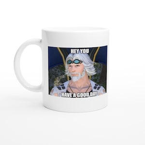 Final Fantasy XIV Keramik Tasse - Good Day Edition! Perfektes Geschenk für Gamer! Cid nan Garlond Good Day | Custom Mugs possible