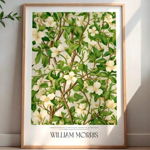 William Morris Wall Art, Vintage Botanical Print, Floral Poster Arts Decor, Digital Download, William Morris Print Digital Download AA14