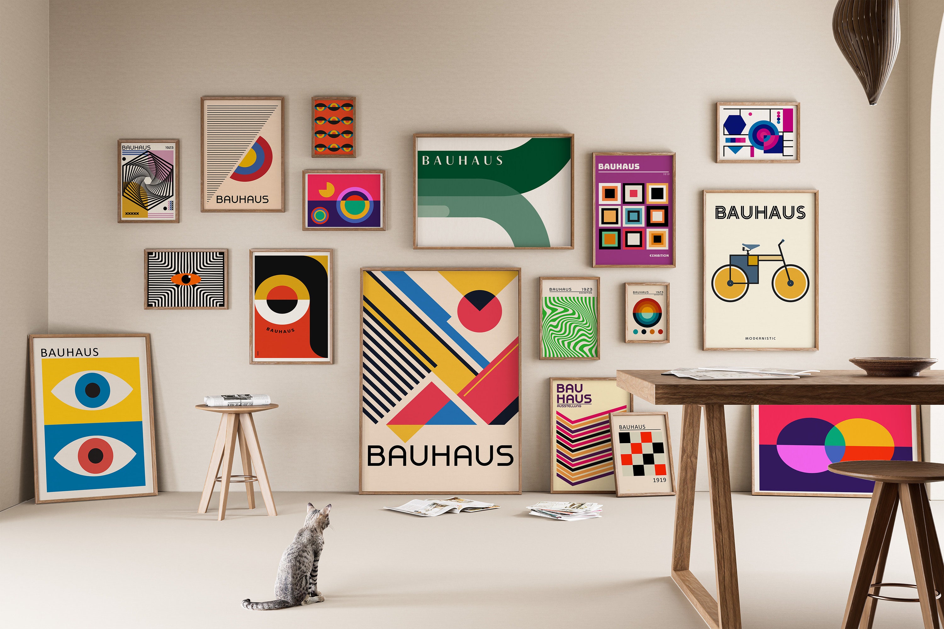 【 Bauhaus - 作品01-1】 額装品・500×500mm／マット仕様 il_fullxfull.6173561899_mmkw.jpg