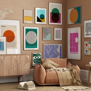 Bauhaus art decor printable poster high resolution digital wall artwork