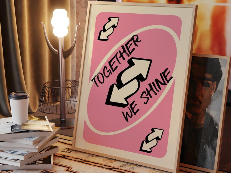 Together We Shine Reverse Card Meme Poster, Funny Pop Culture Print ...