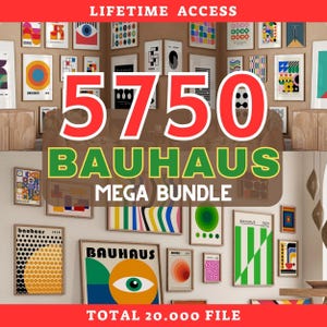 Bauhaus Poster Set, 5750+ Mid Century Modern Prints (Digital Download)