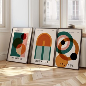 Bauhaus-Kunstdruckset: Moderne, geometrische Kunst der Mitte des 20. Jahrhunderts (Digitaler Download) Bild 2