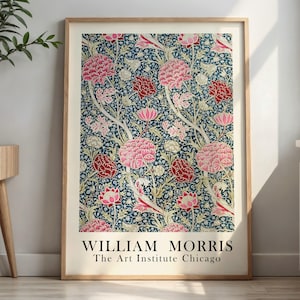 William Morris Wall Art, Vintage Botanical Print, Floral Poster Arts Decor, Digital Download, William Morris Print Digital Download 001