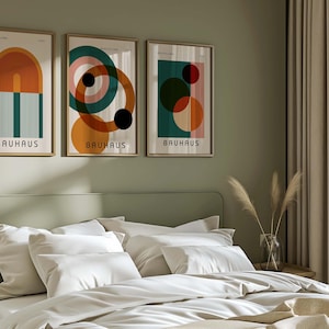 Bauhaus-Kunstdruckset: Moderne, geometrische Kunst der Mitte des 20. Jahrhunderts (Digitaler Download) Bild 4