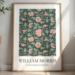 William Morris Style Wall Art Print Vintage Textile Poster Museum Inspired Design Home Decor Interior Pattern Digital Download Gift Floral
