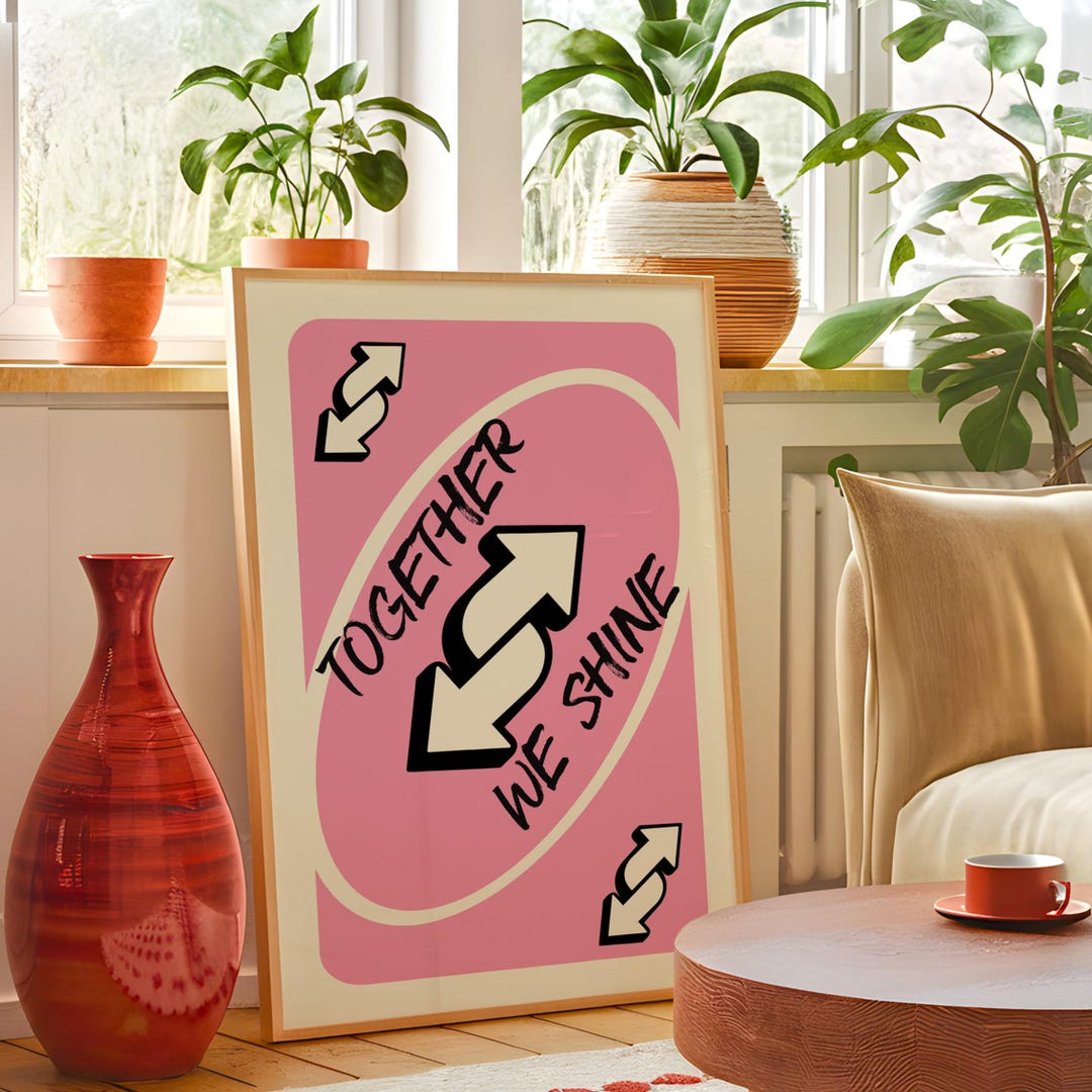 Together We Shine Reverse Card Meme Poster, Funny Pop Culture Print ...