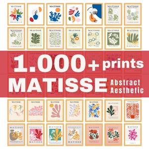 Matisse Art Print Set of 1000+, Aesthetic Matisse Poster, Maximalist Art, Gallery Wall Set, Museum Exhibition Art, Matisse Digital Poster