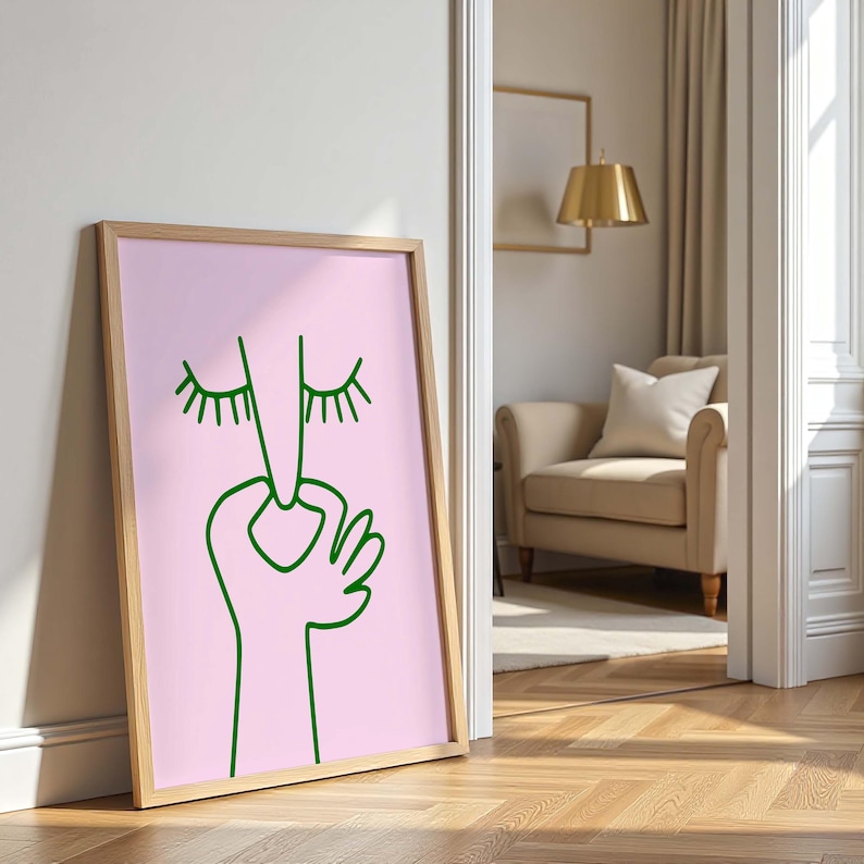 Funny Bathroom Art: Minimalist Toilet Humor Print (Digital Download) image 3