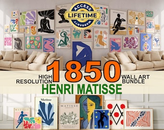 Matisse Art Print Set | 1850+ Abstract Wall Art (Digital Download)
