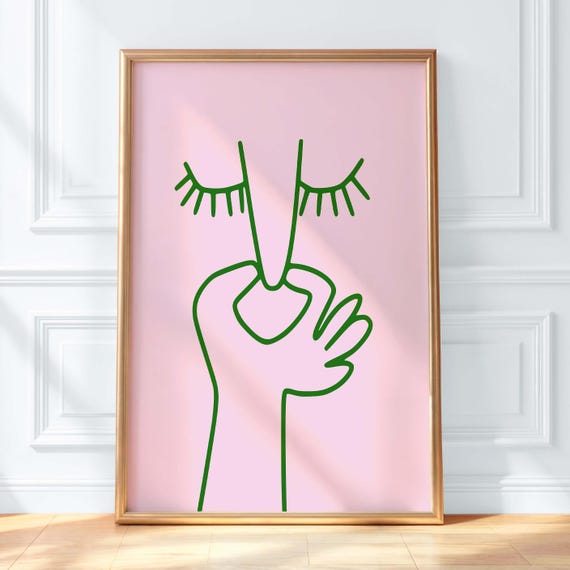 Funny Bathroom Art: Minimalist Toilet Humor Print (Digital Download)