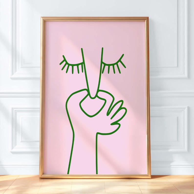 Funny Bathroom Art: Minimalist Toilet Humor Print (Digital Download) image 1