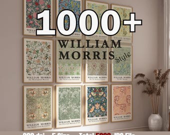 William Morris Art Nouveau Prints: Eclectic Gallery Wall (Digital Download)
