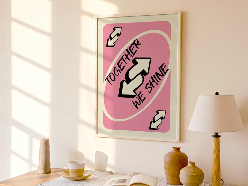 Together We Shine Reverse Card Meme Poster, Funny Pop Culture Print ...