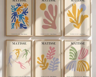 Henri Matisse Art Print Set of 10, Abstract Gallery Wall (Digital)
