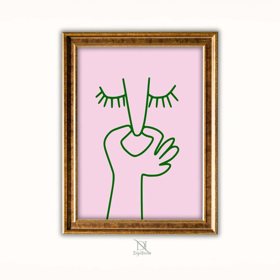 Funny Bathroom Art: Minimalist Toilet Humor Print (Digital Download)