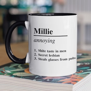 Personalised Name Definition Mug | Sweary Mug | Funny Mug for Him or for Her | Personalise with your own text | Funny Name Definition Gift
