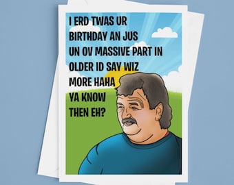 Gerald Cooper Birthday Card | Funny Card | confusing speech, nonsense Birthday Card | Diddly | Clarkson&#39;s Farm