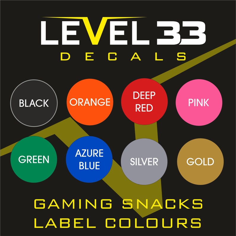 Personalised Gaming Snacks Sticker, Vinyl Decal, Label, Personalised Gamer Gift, Gaming Lover, Gift for Him, Gift for Her NO JARS INCLUDED image 8