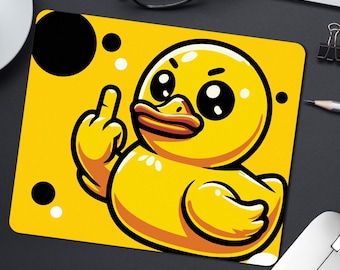 Alfombrilla de ratón divertida con diseño de pato: decoración novedosa para el escritorio de oficina