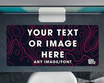 Custom Printed Gaming Mouse Pad Desk Mat | Custom Printed Gaming Mouse Pad Desk Mat | Upload Your Own Artwork - Stitched Premium Edges