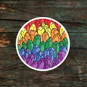 Sticker drapeau arc-en-ciel - Sticker vinyle subtil de la fierté gaie - Sticker drapeau lgbtq+