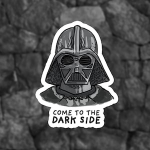 Darth Vader sticker - Star wars sticker - Filmstickers - Kom naar de donkere zijsticker