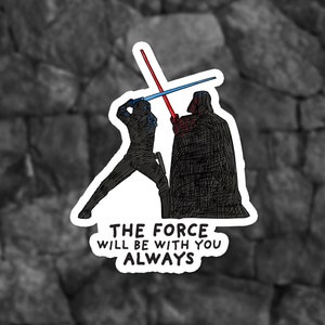 Star wars sticker - Darth Vader sticker - Movie stickers - Luke Skywalker sticker