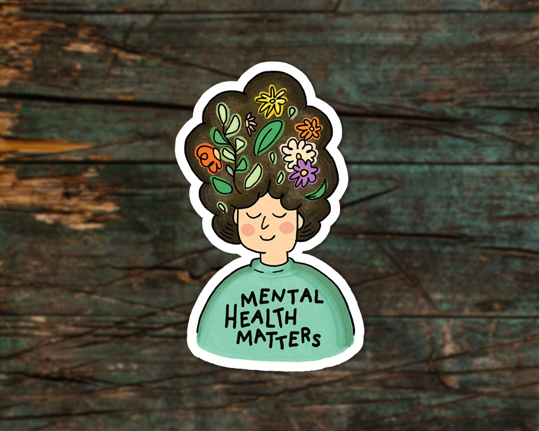 Mental Health Matters Vinyl Sticker - Boho Waterproof Sticker - Good ...
