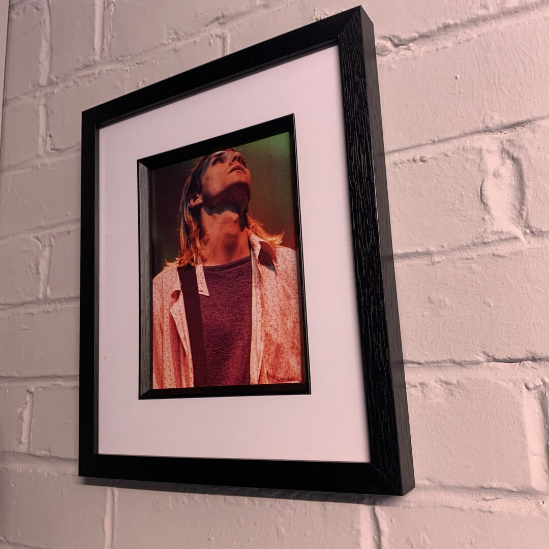 Nirvana Kurt Cobain Live Original Framed Magazine Print 6x8 - Etsy