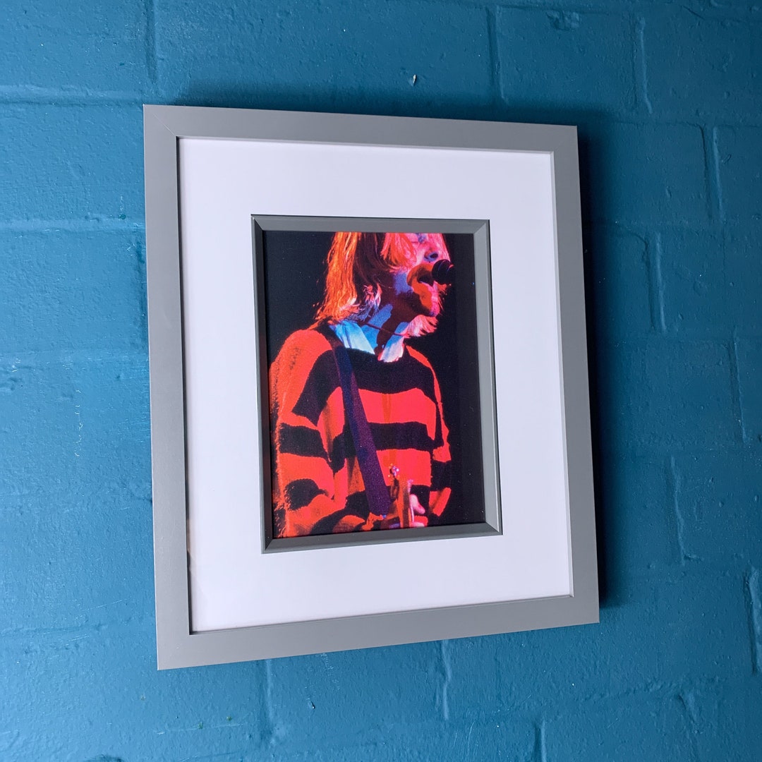 Nirvana Kurt Cobain Live Original Framed Magazine Print 6x8 - Etsy